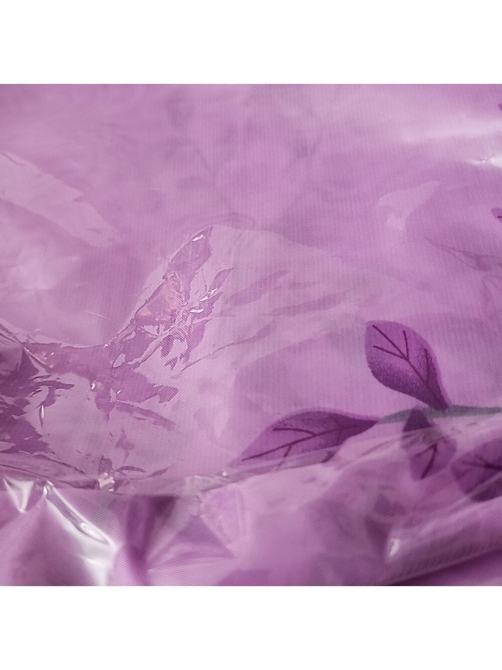 Floral Scarf Loaded With Garden FLOWERS LAVENDER TONES - Picture 8 of 8